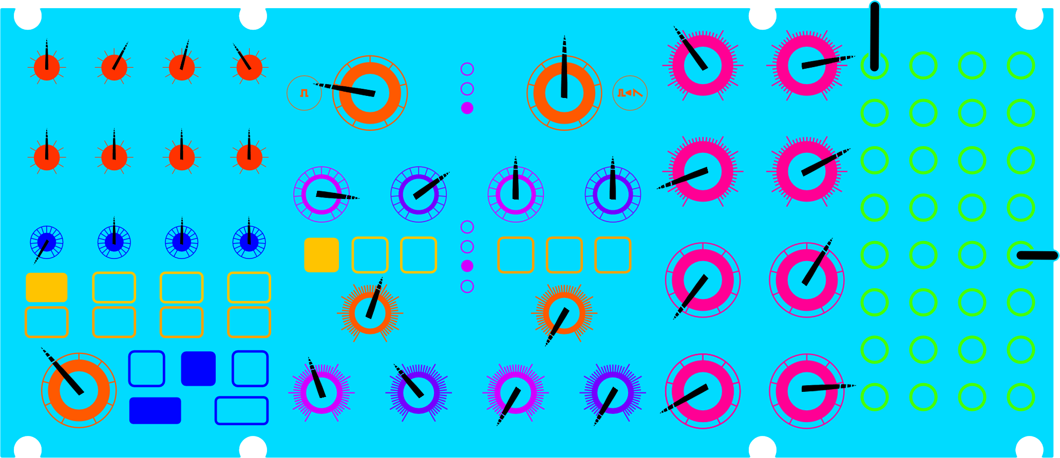 DFAM-FOs patch diagram for Moog Subharmonicon