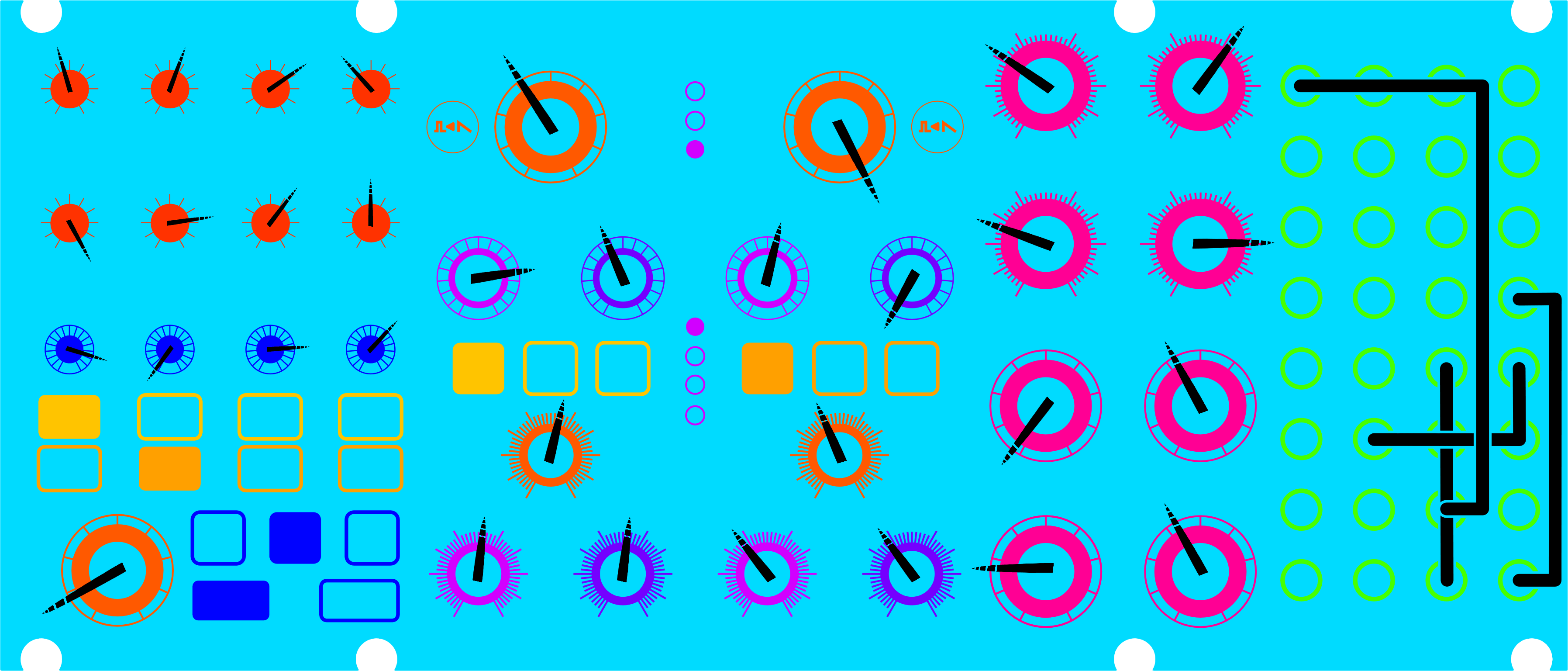 Da Welk patch diagram for Moog Subharmonicon