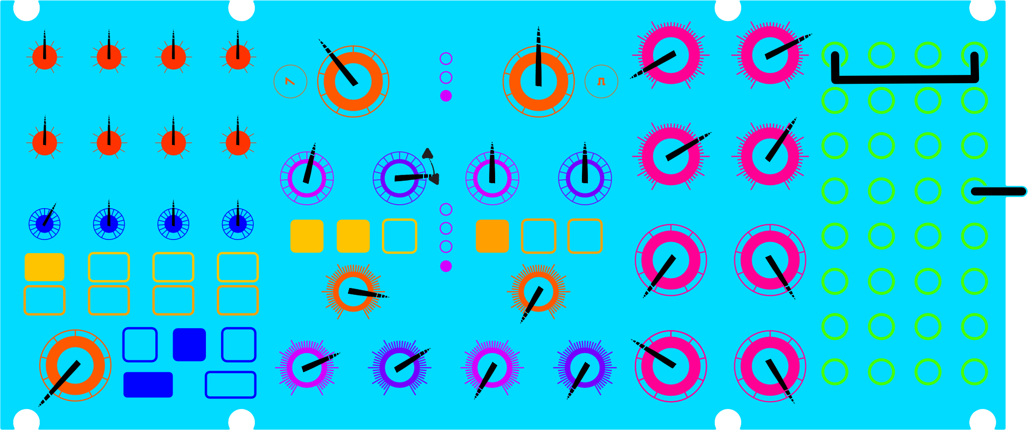 Filter ATM patch diagram for Moog Subharmonicon