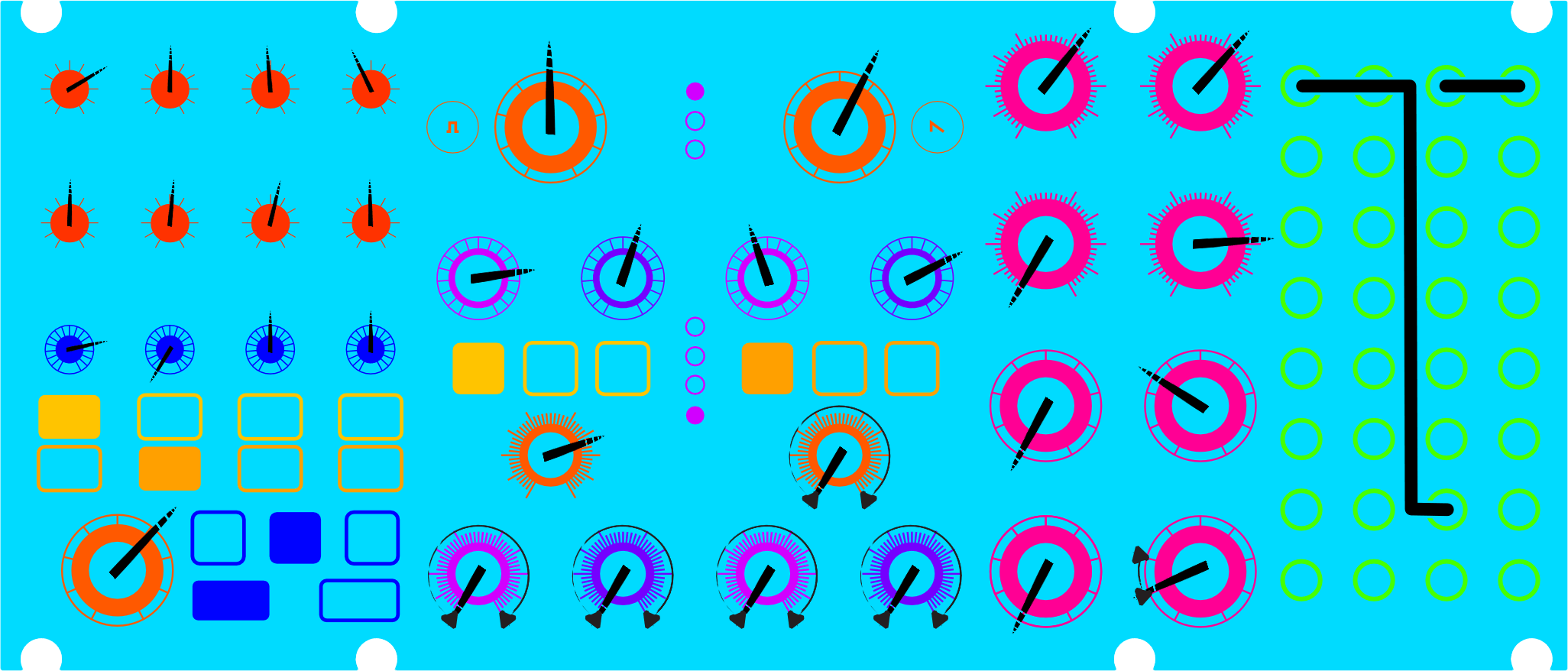 Happy Anniversary! patch diagram for Moog Subharmonicon