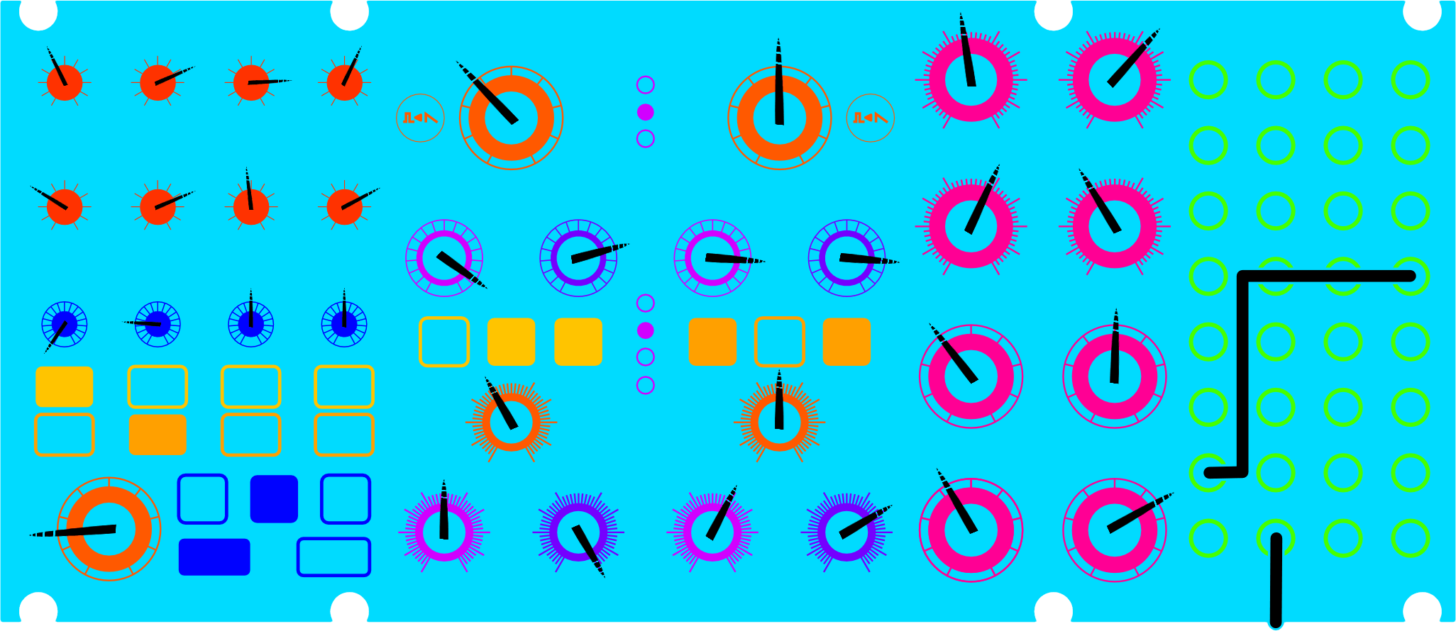 Hesitation patch diagram for Moog Subharmonicon