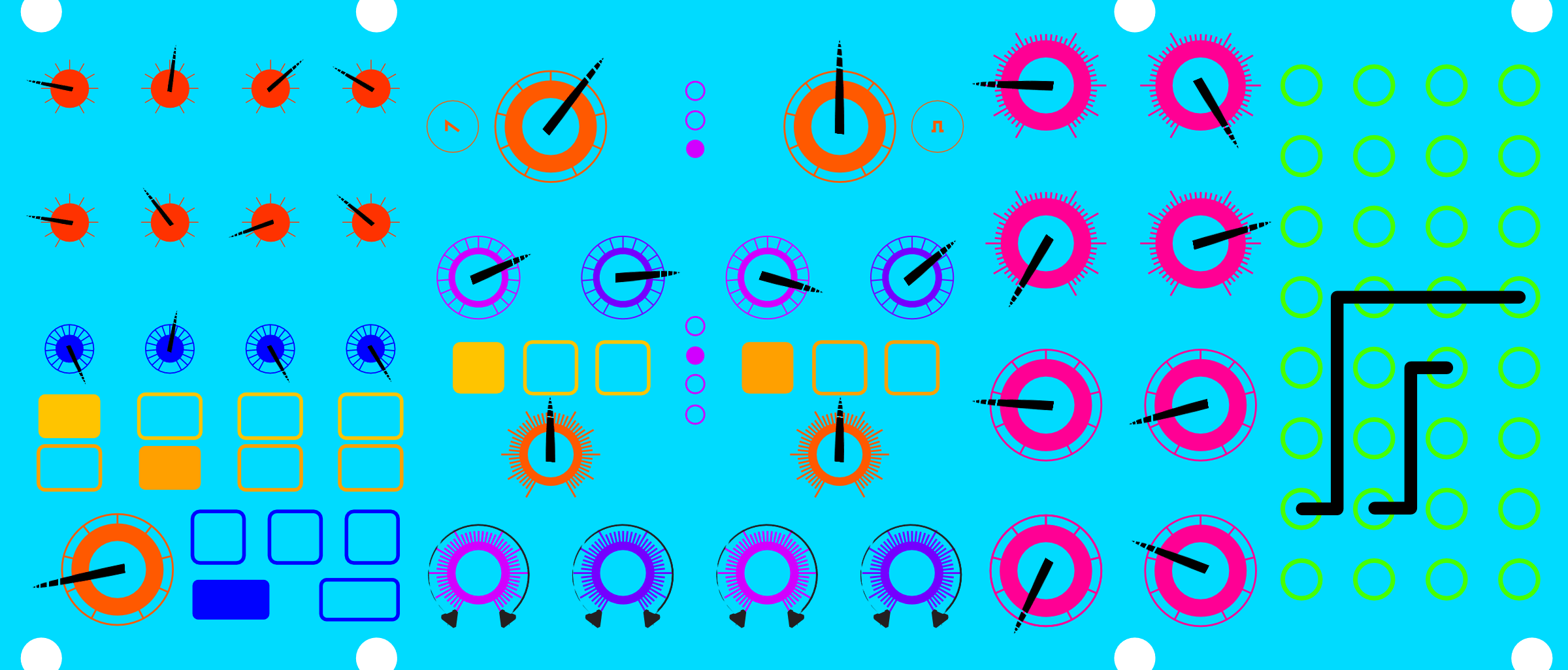 Mellow Harmonies patch diagram for Moog Subharmonicon