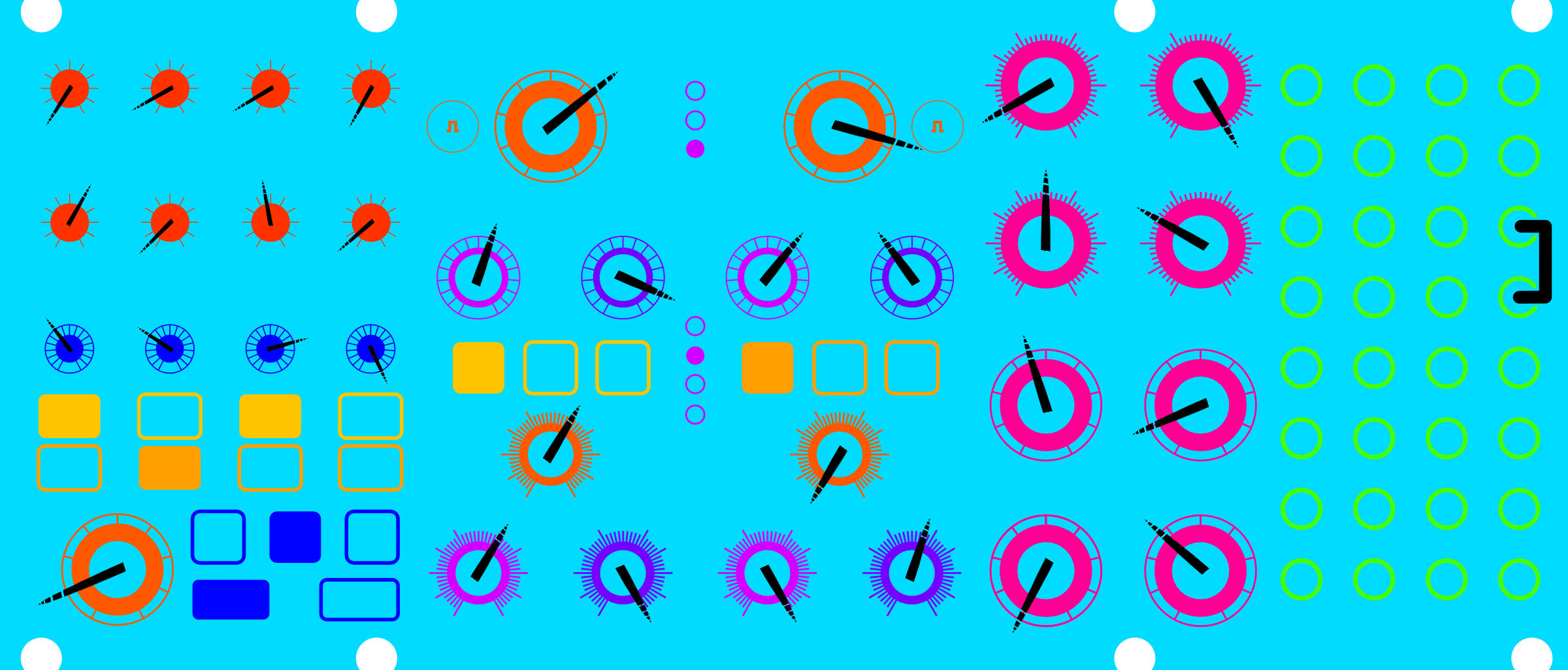 Poly Rock patch diagram for Moog Subharmonicon