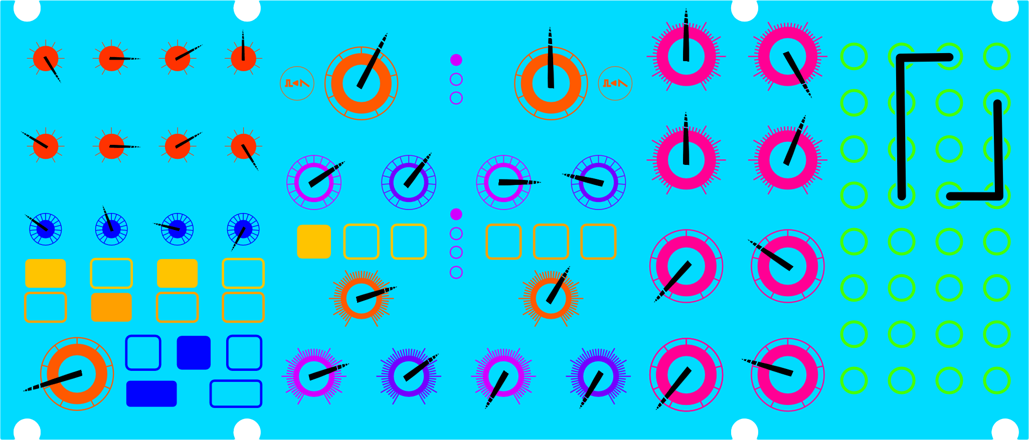 Romutt patch diagram for Moog Subharmonicon