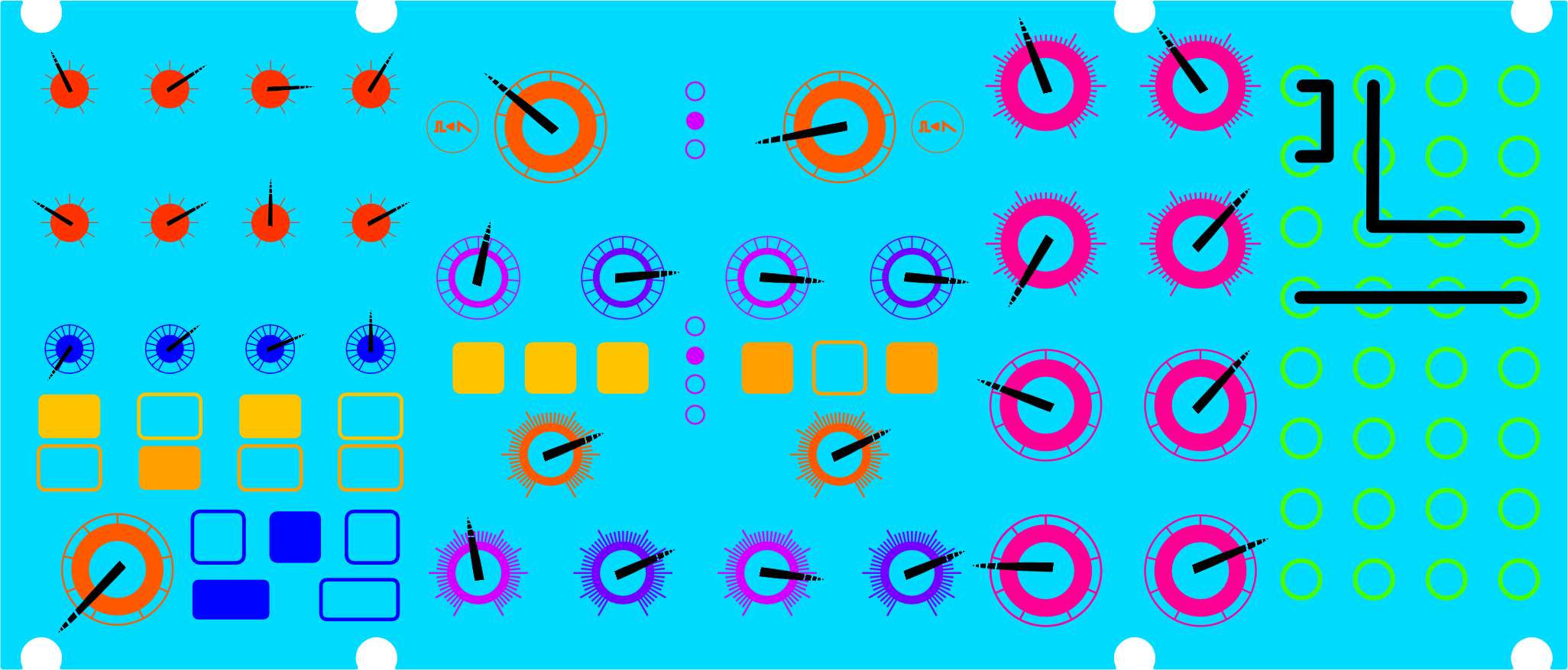 Shipyard patch diagram for Moog Subharmonicon