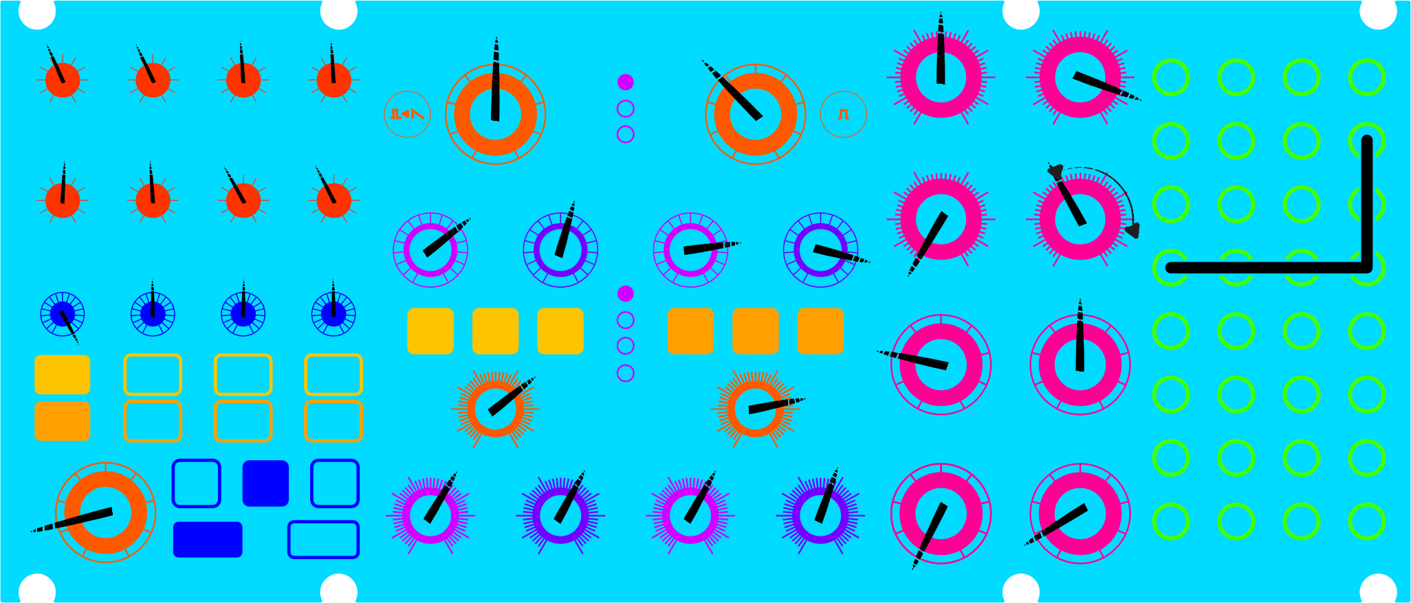 These Darker Days patch diagram for Moog Subharmonicon
