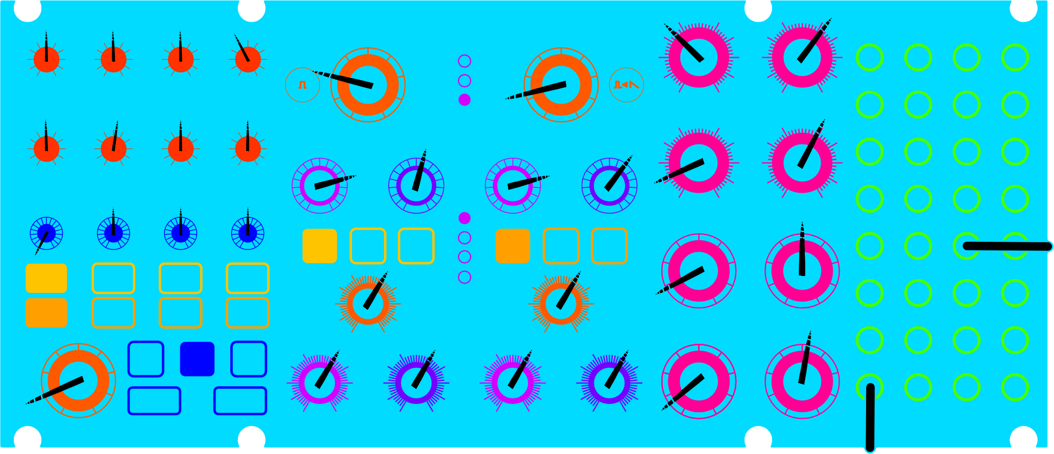 Wandering Star patch diagram for Moog Subharmonicon
