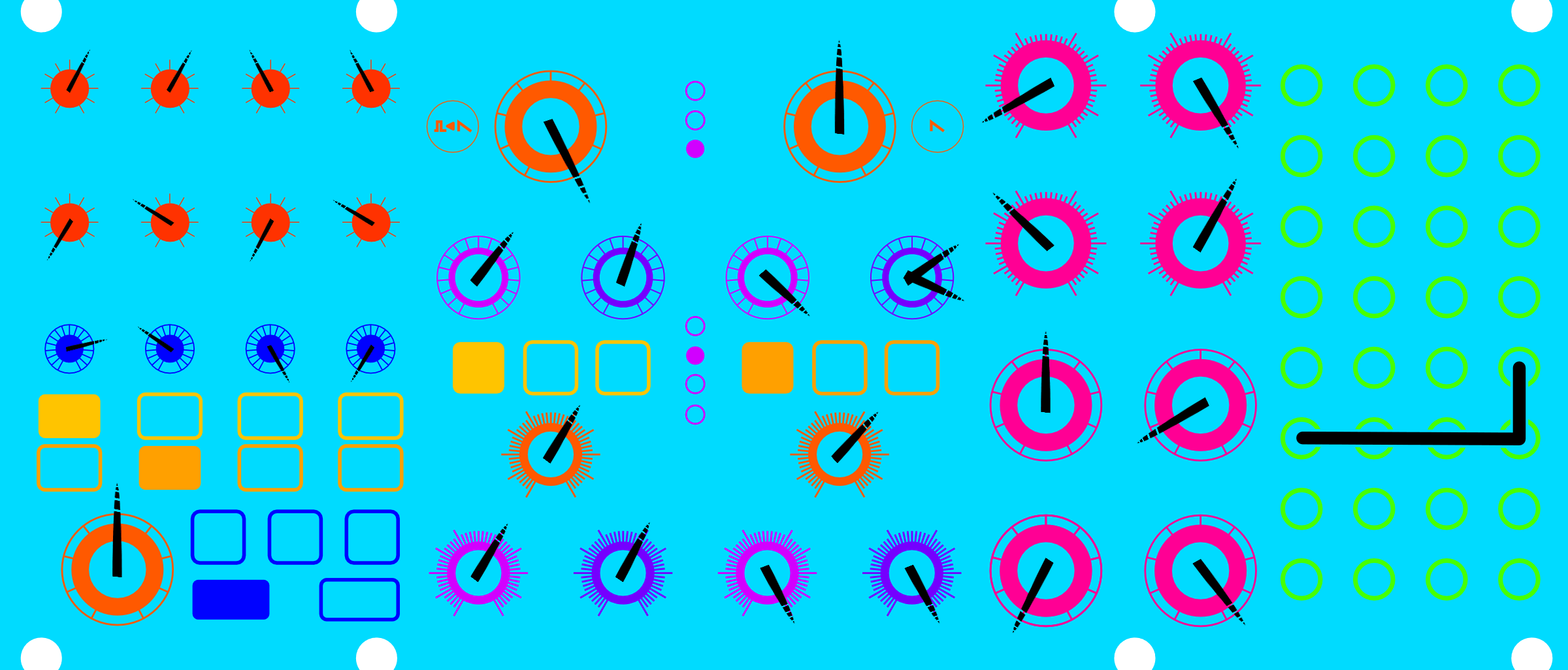 Spiral Ways patch diagram for Moog Subharmonicon