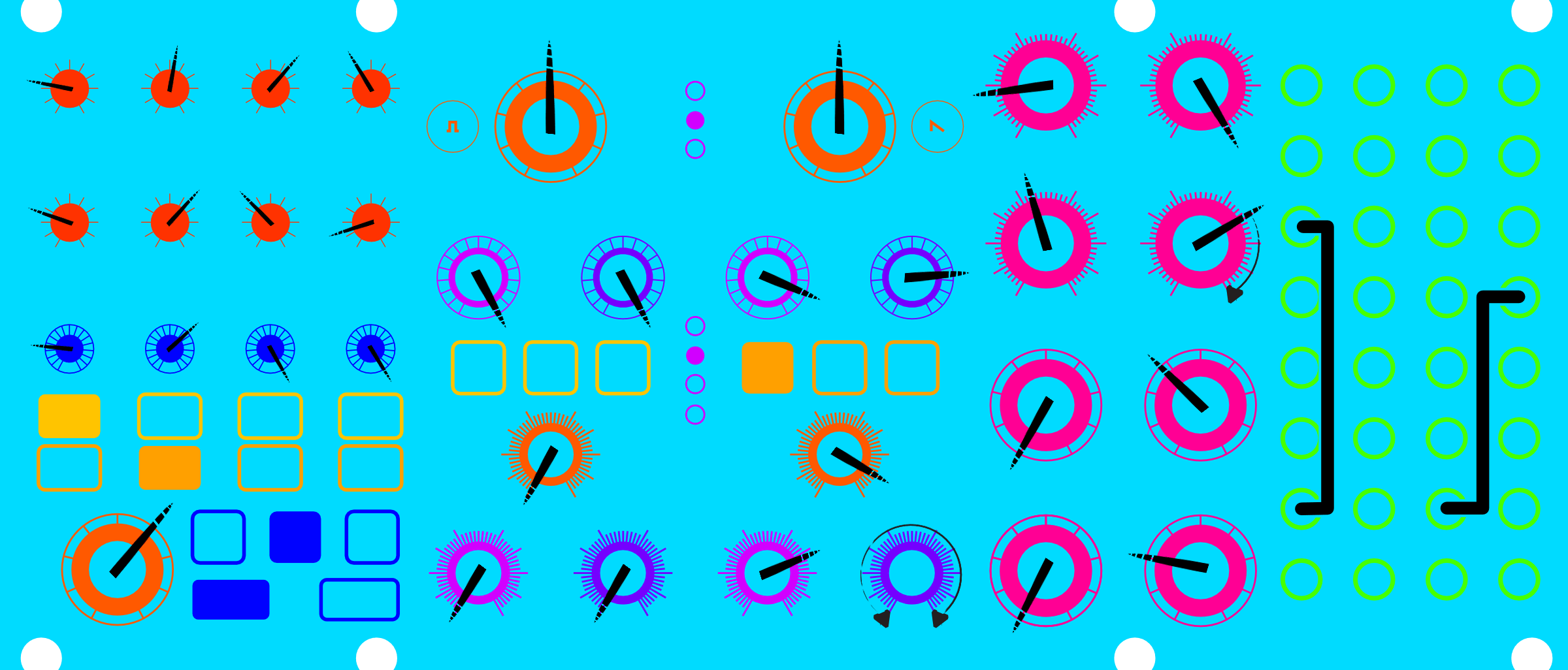 Three Hands on the Wheel patch diagram for Moog Subharmonicon